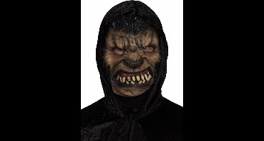 Partychimp Gezichtsmasker Werewolf Latex Beige/bruin One-size