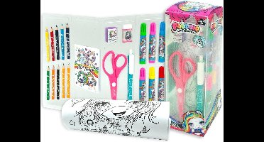 Poopsie Knutselset - Tekenen - Kleuren - Knutselen - Papier Roze - Schrijfwaren set 26-delig