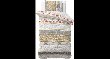 Sleeptime Monica - Dekbedovertrek - Eenpersoons - 140x200/220 + 1 kussensloop 60x70 - Taupe