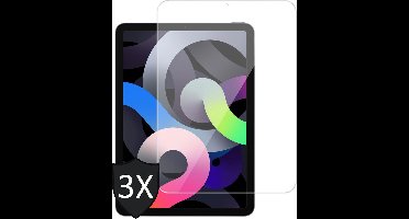 Screenprotector geschikt voor iPad Air 2022 / 2020 10.9 inch - Screen Protector Glas - 3 Stuks