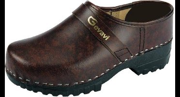 Dallas Gesloten Schoenklomp PU Antiek | Bruin | Gevavi | Maat 47