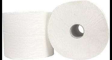 Poetspapier Wit | Industrierol | 2 st. | 26,5 cm | 3 lgs. 190m | Cellulose