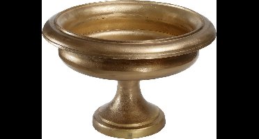 PTMD Maxx bronskleurige pot op voet maat in cm: 70 x 38 x 40 - Goud