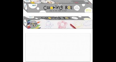 Stick'n Tekenrol - 31 x 35,5 cm - Blanco - Grote zelfklevende Kleurplaat