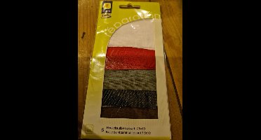 6 herstelstukken assorti 7,5x10 Sorbo