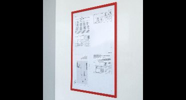 Magnetische documenthouder PRO A4 Rood - Per stuk