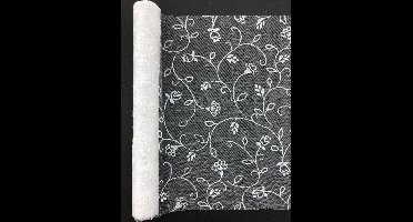 Decoratieve organza Bloemen 30x300 cm - 2 Rollen