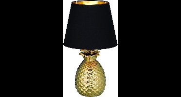 REALITY PINEAPPLE - Tafellamp - Goud - excl. 1x E14 3,5 W - Snoerschakelaar