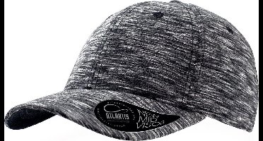 Atlantis Mash-Up Melange 6 Panel Cap (Zwart gemêleerd)