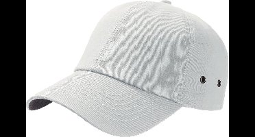 Atlantis Actie 6 Paneel Chino Baseball Cap (Wit)