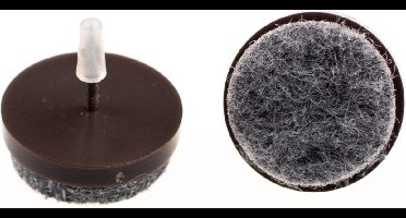 Verlofix Viltnagel Diameter 24mm Nylon Bruin 16 Stuks