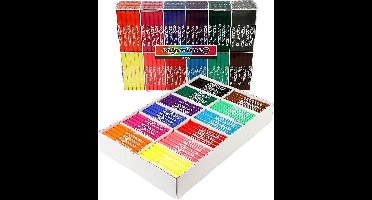 Colortime stiften, lijndikte 5 mm, standaardkleuren, 12x24 stuk/ 1 doos