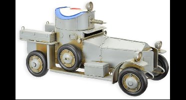 Gewapende auto WW1 - Tinnen model - Grijs - 17,6 cm hoog