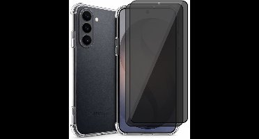 Hoesje geschikt voor Samsung Galaxy S26 Plus - 2x Privacy Screenprotector Volledig Dekkend Glas - Shockproof Transparant
