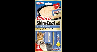 Tonijnchuru voor katten - huid en haar 4 stick - 14g (Vis - Tonijn)|Tuna churu for cats - skin and hair 4 sticks of 14g (Fish - Tuna)|Churu de thon pour chat - peau et poils 4 sticks de 14g (Poisson - Thon)