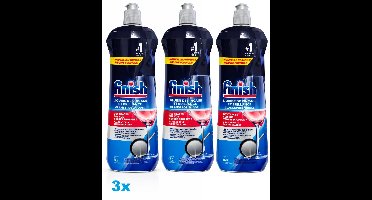 Finish Glansspoelmiddel 3 x 800 ml – 3 x 160 wasbeurten – Vaatwasmachine Rinse Aid – Tegen Kalkaanslag & Voor Extra Glans – Voordeelverpakking