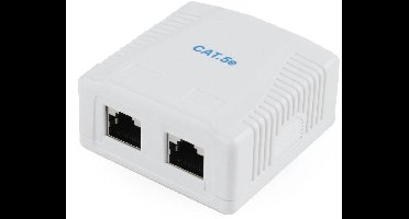 CAT5E FTP LAN-opbouwdoos, 2-poorts