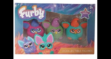 Fuby 3 pack verzamelfiguren - 3d Gummetjes - Back to School - 4 cm groot