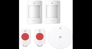 eufy Slimme E20 Thuisbeveiligingsset | 5-in-1 Beschermingspakket | Inbraak, Noodknop & Waterlekdetectie ( Vereist HomeBase)