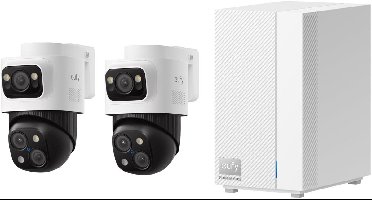 eufy HomeBase professional S1 + 2x eufy PoE Bullet-PTZ Cam S4 Kogel (vorm) IP-beveiligingscamera Binnen & buiten 3840 x 2160 Pixels Plafond - Bundelvoordeel