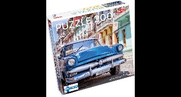 Tactic Vintage Car in Havana – Puzzel – 200 stukjes – Klassieke Auto en Stadsbeeld – Strak en Rustgevend Ontwerp – Hoogwaardige Scandinavische Kwaliteit