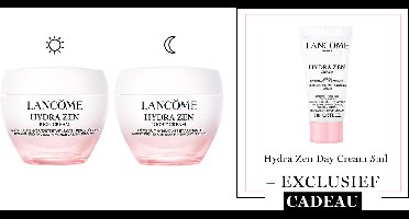 Lancôme Hydra Zen 2-Step Hydraterende Skincare Routine: Dagcreme | Nachtcreme + Cadeau - Hydra Zen Rich Cream Dagcreme 50ml & Hydra Zen Nachtcreme 50ml + Hydra Zen Dagcreme 5ml Cadeau