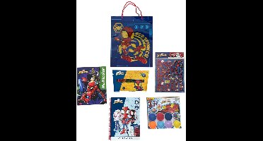 Spiderman Cadeau Set Kind – Knutsel & Kleurset met Tas – Kleurboek, Stiften, Stickers & Klei – Marvel Spiderman Cadeau Jongens