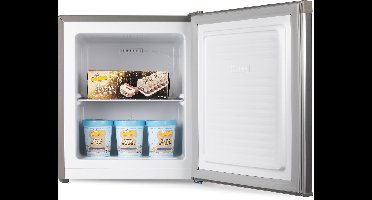 PRIMO PR116DV Mini Vriezer - Kleine Diepvries - Vrijstaand - 33L - E - Zilver