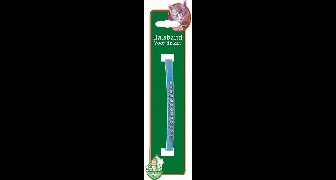 Kattenhalsband Fluweel + Steen Blauw