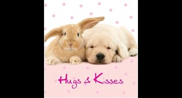 Wenskaart Hugs And Kisses