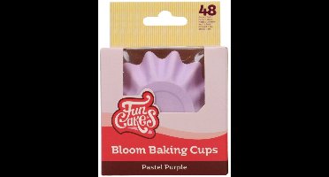 FunCakes - Bloom Baking Cups - Metallic Paars pk/48 - Cupcake
