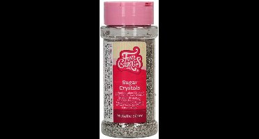 FunCakes Suikerkristallen - Metallic Zilver - 80g - Gekleurde Suiker - Eetbare Taartdecoratie