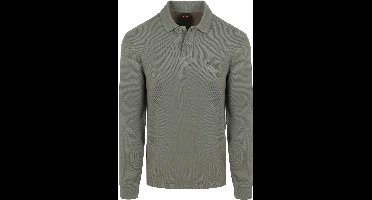 BOSS Petempestolong Long Sleeve Polo Groen - Maat 3XL - Heren - Longsleeve polo