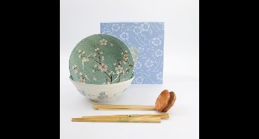 Tokyo Design Studio – Fujisakura – 6-delige Ramen Giftset – 21×7.8cm – 1000ml – Groen