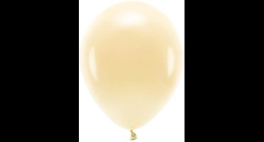 Eco ballonnen 30 cm, pastel, licht perzik (1 verpakking / 10 stuks)