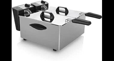 Core® Frituurpan dubbel - Frituurpan - Zilver - ‎33cm x 29cm x 29cm