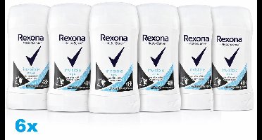 Rexona MotionSense Invisible Aqua Deodorant Stick 6 x 40 ml – 48H Anti-Transpirant – Voordeelverpakking 6 Stuks