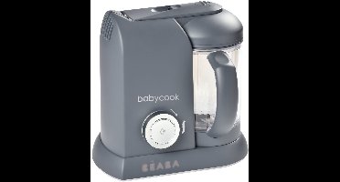 Béaba Babycook Solo® - 4-in-1 Stoomkoker & Blender - Babyvoeding Bereider - 1100 ml Kom - Foodprocessor - Donkergrijs