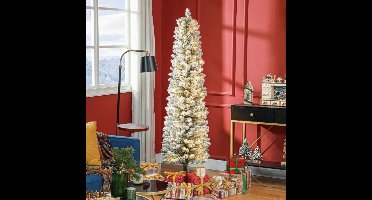 Kerstboom – Kunstkerstboom – Kunstboom – Nepkerstboom – Decoratieve Kerstboom – 180 cm – Brandwerend Materiaal – Metalen Standaard – Groen – Zonder Verlichting