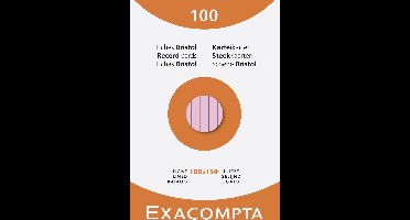 Exacompta 10x etui 100 steekkaarten bristol - gelijnd niet geperforeerd 100x150mm - Geassorteerd - 13852X