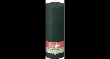 Bolsius - Rustieke Stompkaarsen - 4 stuks - Groen - 19cm