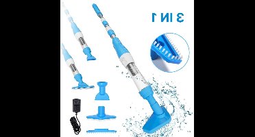 Steelstofzuiger Draadloos - Steelstofzuiger - Stofzuiger - Steelstofzuiger Snoerloos - Krachtige Zuigkracht - 3 In 1 - IPX8 - 1600mAh - Blauw