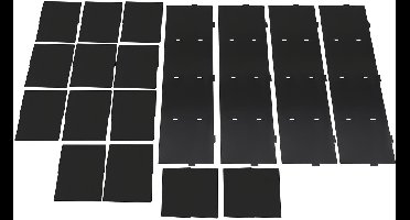 Documenthouder – Documenten Organizer – Vakkenkast – Archiefkast – Bureau Organizer – 36 Vakken – Stevig PVC Board – Draagvermogen 80 kg – Zwart
