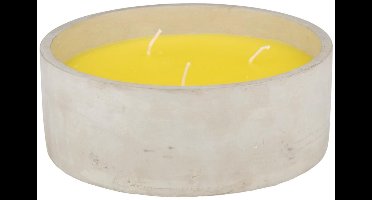 Arti Casa Citronella Kaars - 38 Uur Brandtijd - Cement Pot - 20 x 7,5 cm - Tuinkaars - Tuin Decoratie