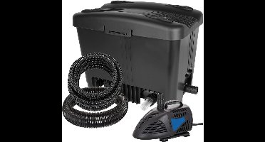 Core® Vijverfilter – Vijverfilter Complete Set – Vijver Filter tot 10.000 Liter – Zwart - 46cm x 29cm x 36cm