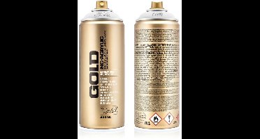 Montana GOLD Fluor Verf WIT spuitbus 400ml