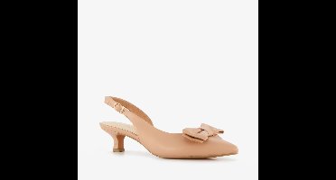 Marco Tozzi dames slingback pumps met strik beige - Maat 36