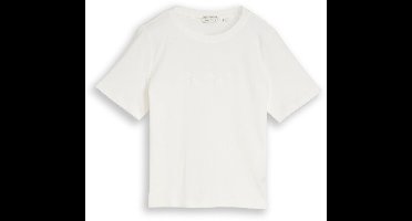 Tom Tailor - T-shirt van katoen - Maat L - off white 3