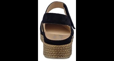 Durea - Dames sandalen - Extra breed Wijdte K - Artikel 5923.578.7448 - Zwart - Maat 38