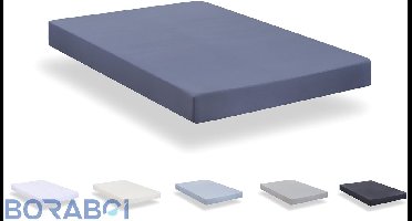 Hoeslaken - Grijsblauw - 90x200 cm - Microvezel